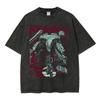 GAME MGS5 Metal Gear Solid V The Phantom Pain Venom Snake T-shirt Y2K Men Women Casual Retro T Shirt Hip Hop Streetwear Oversized T-shirt