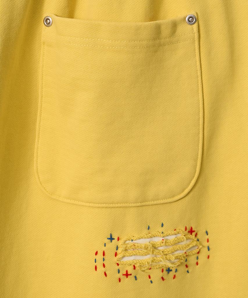 Gameoncheupaeb Washed Hand Stitch Sweatpants (Yellow)