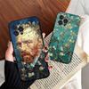 Retro Van Gogh Oil Paint Black TPU Phone Case Fashion For iphone17 Air 16 15 14 13 12 Pro 11 Pro Max Plus Protective Case