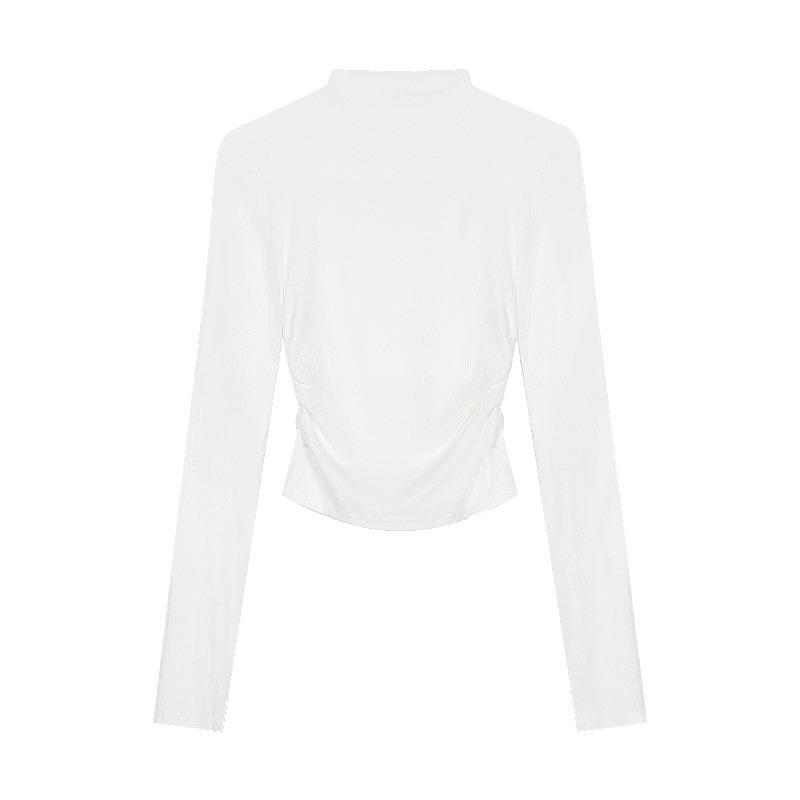 Interior Long Sleeved T-shirt Women's High Neck Base Shirt