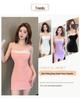 2026 Spicy Nightclub Lace Trim Bodycon Dress - Sweet & Stylish Spaghetti Strap Hip-Hugging Mini