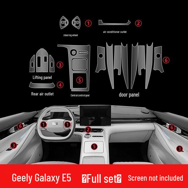 Geely Galaxy E5 Armaturenbrett & Schalthebel Schutzfolie