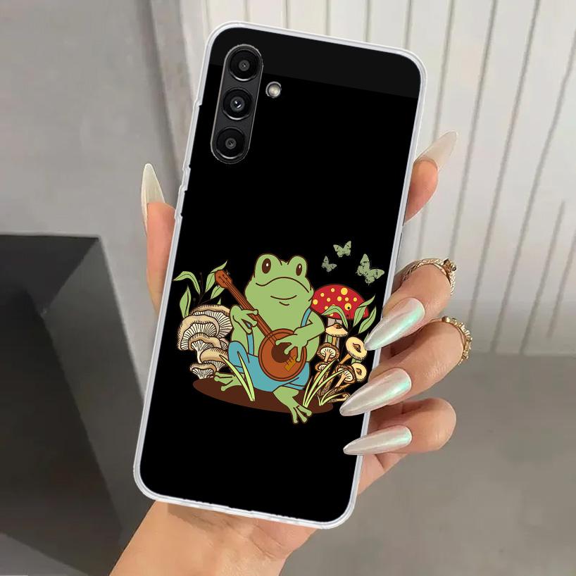 Cottagecore Frog Mushroom Kawaii Phone Case for Samsung Galaxy A17 A16 A37 A26 A36 A57 A56 A15 A25 A35 A55 A14 A24 A34 A54 A13 A