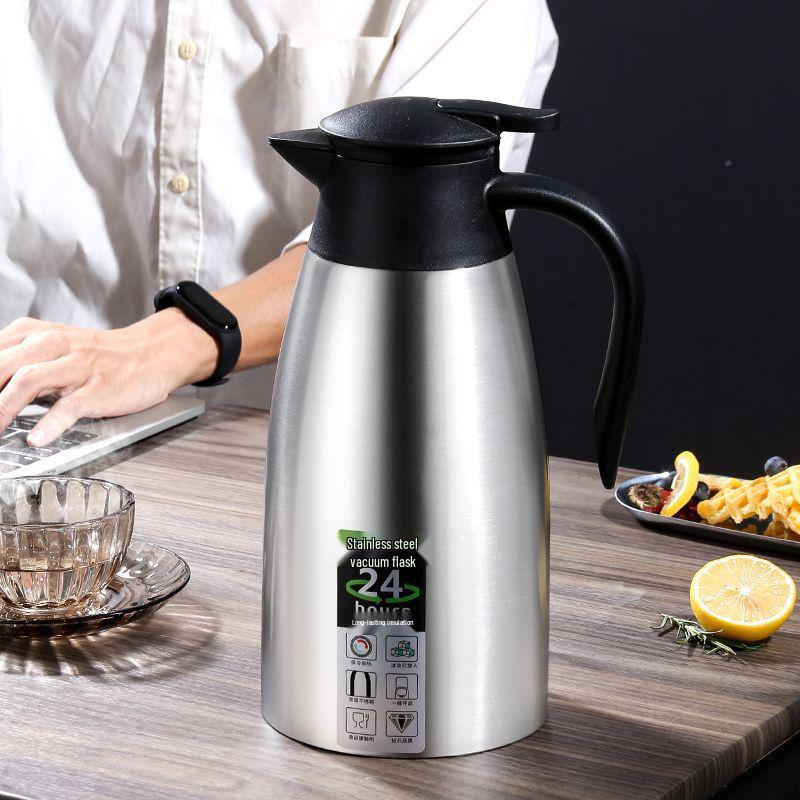 European Style 304 Stainless Steel Vacuum Insulated Coffee Pot - Ideal Welcome Gift, Customizable Logo