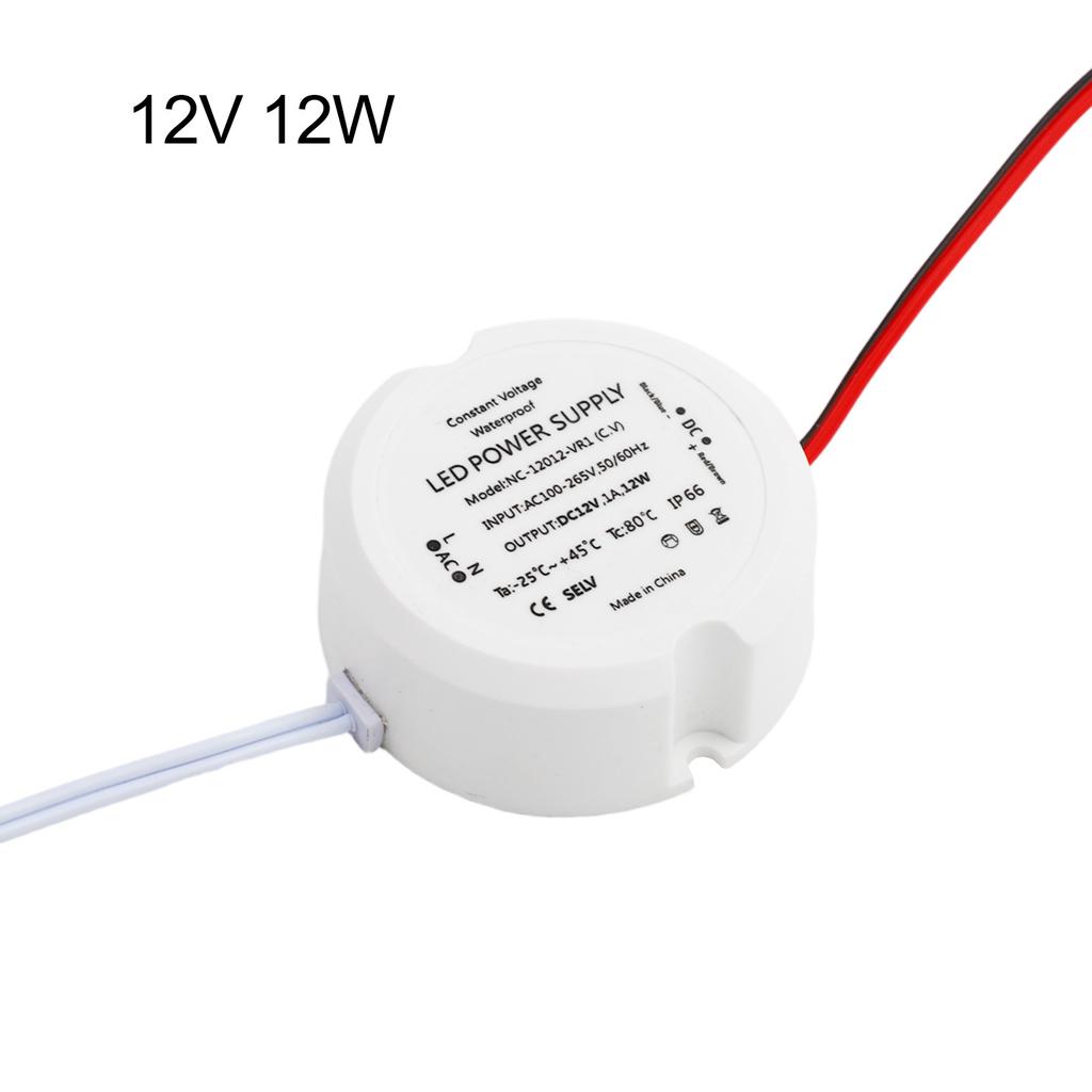 12w Ac To Dc Converter Switching Power Supply 55*23mm LED Transformer Compact Size 55*23mm High Efficiency Indoor Outdoor Use