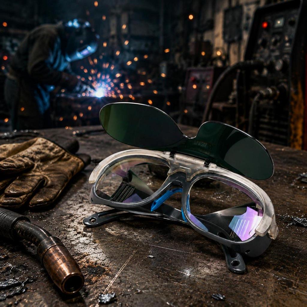 Flip-up Metal-Joining Goggles Anti Argon Welding Arc