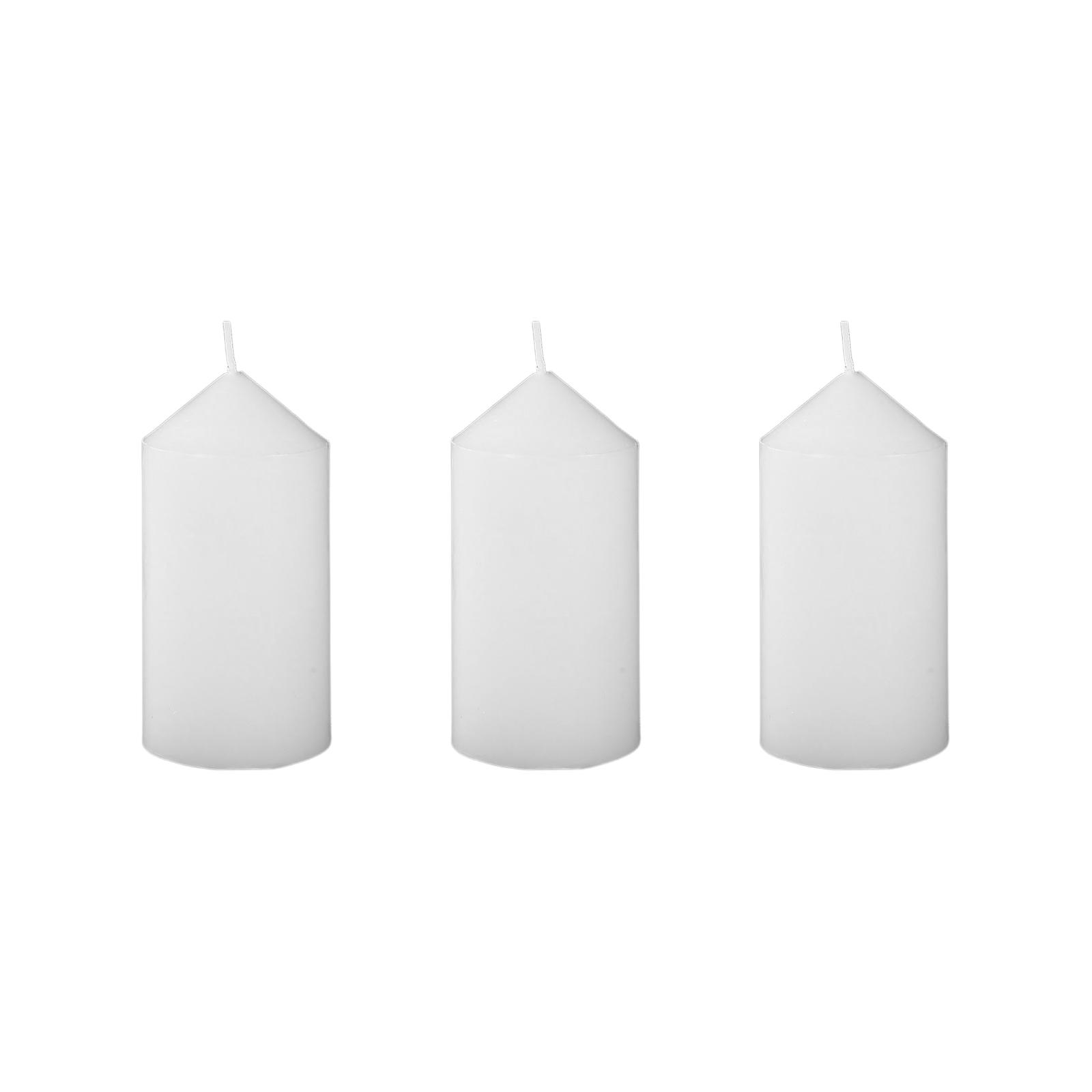 

Bath Set Teacher Gifts Mother s Day For Women European Style Pointed Ivory Large Round Column Candles 3PC One Size белый