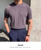 2023 Men's Trendy Summer Round Neck Short Sleeve Sweater