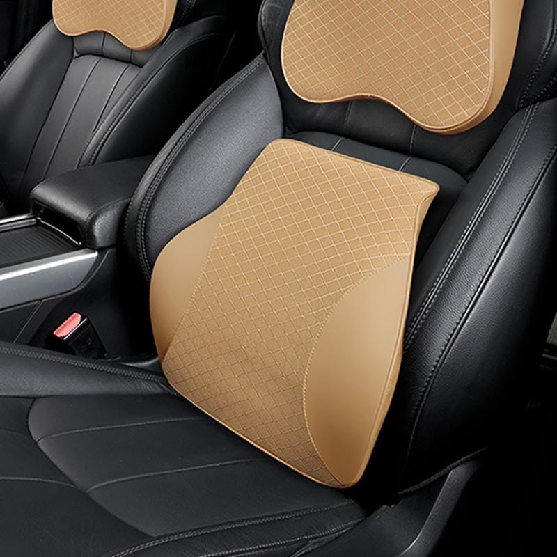 Auto Nackenkissen Kopfstütze Lendenwirbelstütze 3D Memory-Schaum Sitzstütze für Reise Nackenstütze Atmungsaktives Autositz Nackenschutz Kissen