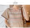 2026 Summer Embroidered Short Sleeve Maternity Dress