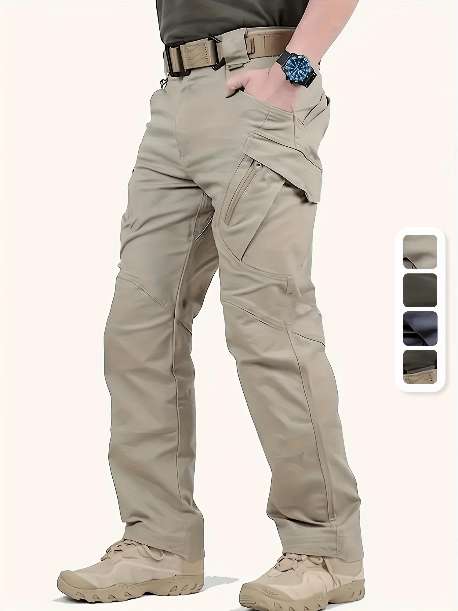 

Мужские прочные брюки-карго, мужские тактические брюки с множеством карманов для походов и кемпинга на открытом воздухе, весна-осень 5XL хаки