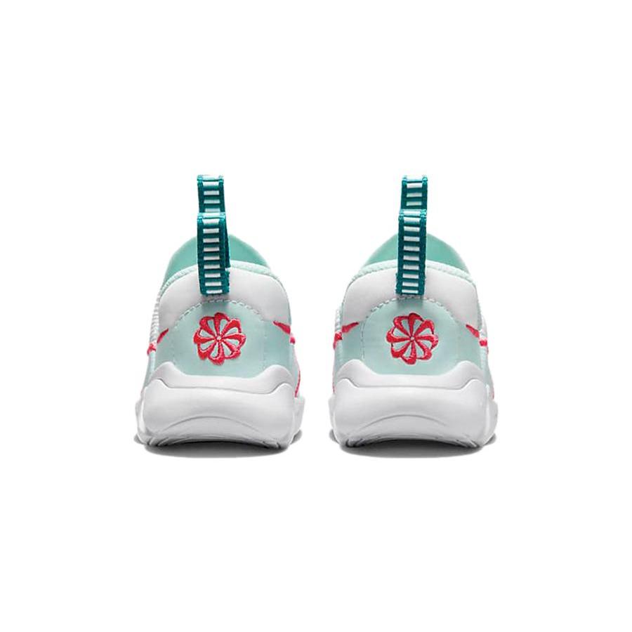 Nike Flex Plus 2 TD Mesh Slip Resistant Anti Kick Low top Baby & Toddler Shoes White Cyan Red Infant And Toddler DV8998-101
