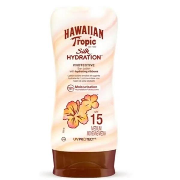 Hawaiian Tropic Silk Hydration Beschermende Zonnebrandcrème Spf15 180ml