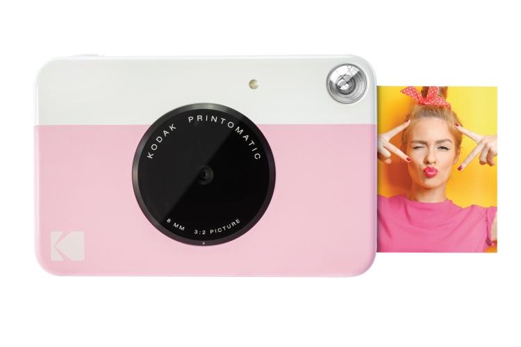 Kodak Printomatic Instant Print Camera, 2X3'', Pink