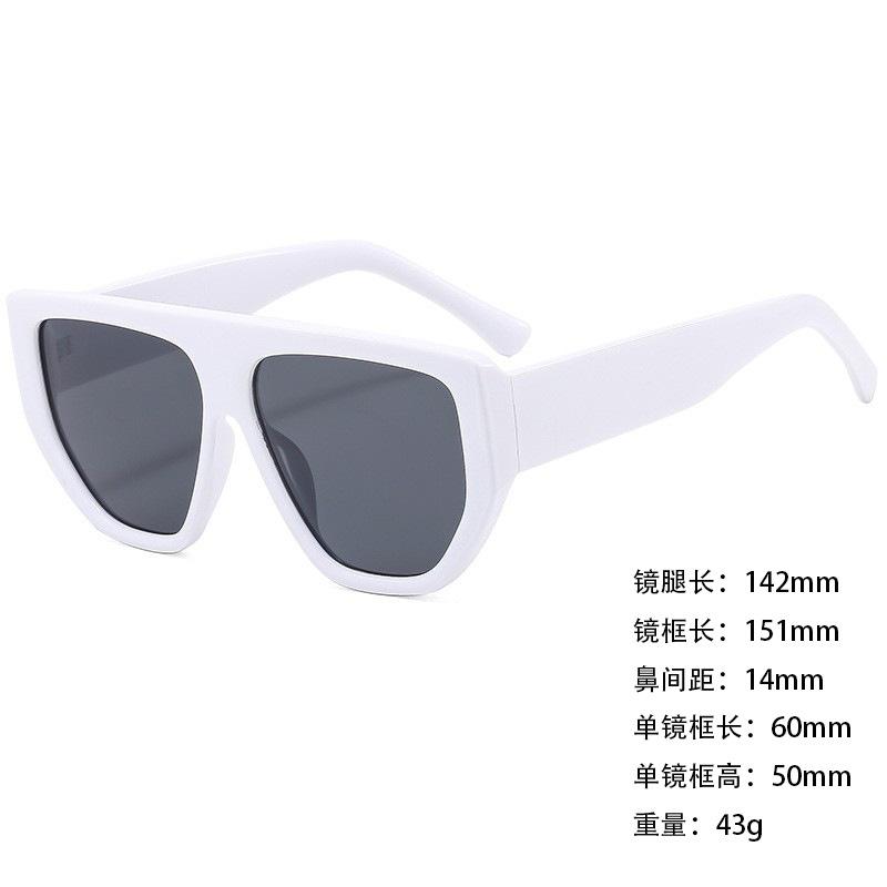 Foreign Trade Sunglasses Wide Legs Big Frame Vgo88 Men'S And Women'S Jelly Color Personalized Uv400 Sunglasses