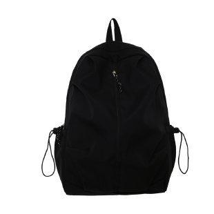 Schoolbag New Solid Color Design Sense Large Capacity Multi-pocket Fashion Simple Backpack Student Waterproof Durable Versatile Backpack