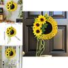 Sunflower Door Sign With Plastic And Polyester Materials For Spring And Autumn