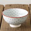 Diruien Ceramic Footed Rice and Soup Bowls