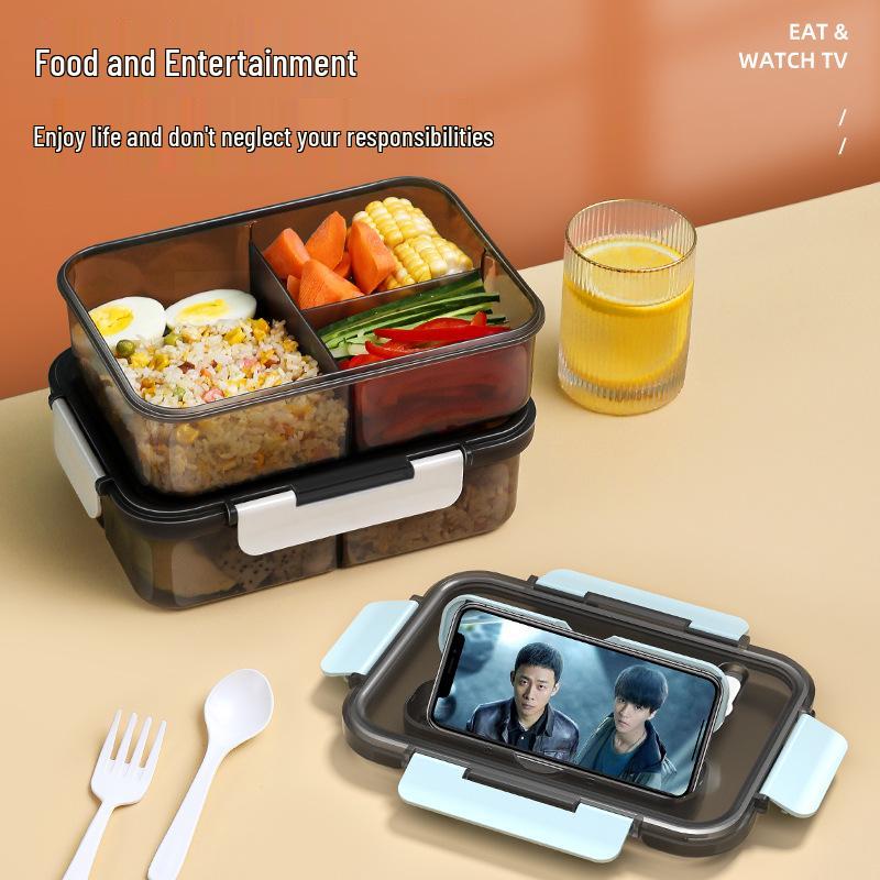 Insulated Bento Lunch Box with Lid - Large Capacity, Food-Grade, Portable for Students and Office Workers