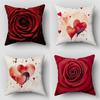 Heart Shaped Pillow Cover Valentines Day Gift for Her Romantic Love Cushion Case Home Decor Sofa Wedding Anniversary Present