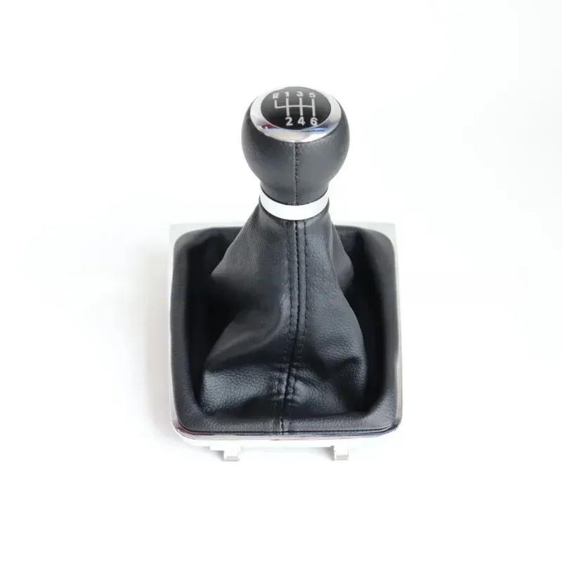 For Passat B6 B7 CC 2005-201 for Gear Shifter Knob with Dustproof Cover 5/6 Speed Gear Shift Knob Stick Gaiter Boot Frame Kit