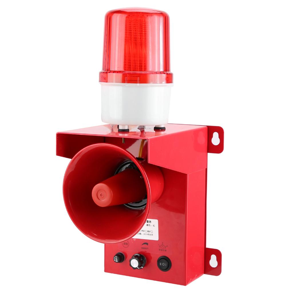 Wasserdichte Industrie Sicherheits Ton- und Licht-Sirene Warn Sprachalarm Hupe Summer
