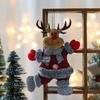 Christmas Reindeer Bear Plush Ornament Hanging Decor Window Display Christmas Tree Ornament Decorations New Arrival