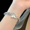 Adjustable Chinese Style Bracelet Beaded Chain Crystal Glass Beaded Bracelet For Women
