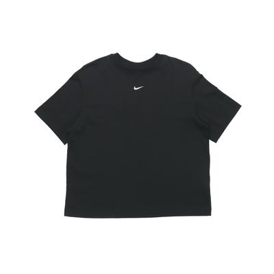 T-shirt a maniche corte con logo ricamato Sportswear Essentials Donna Top Nero CT2588-010