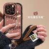 The Bear Lanyard Is Suitable for Apple 16promax Mobile Phone Case Iphone15 Acrylic 17air Cartoon 14 Anti-drop 8.