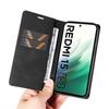 For Xiaomi Redmi 15 5G (Global) (169mm) Leather Cover YIKATU YK-004 Skin-Touch Wallet Phone Cases