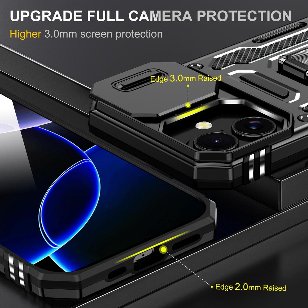 Luxury Shockproof Hybrid Rugged Hard Case Holder Phone Back Cover For Cell Phones