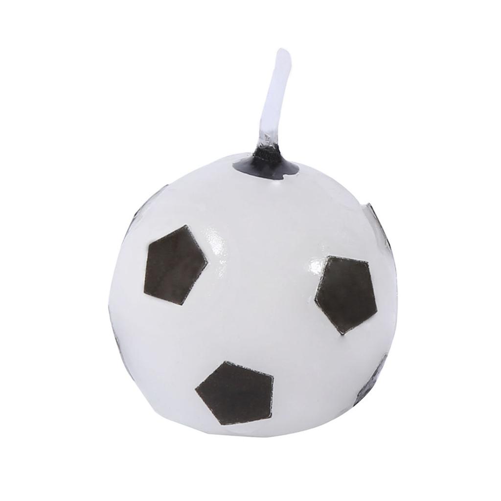 6Pcs Cute Soccer Ball Football Birthday Party Cake Candles Decorations Supplies For Kids
