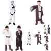 Star Wars Children Jedi Cosplay Cape Cloak Costume High Quality Polyester Fabric