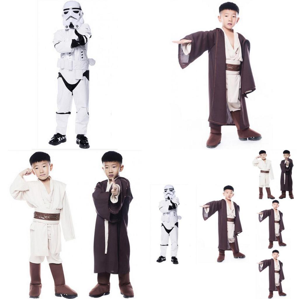 Star Wars Children Jedi Cosplay Cape Cloak Costume High Quality Polyester Fabric