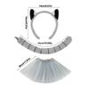 Animal Ears Lemur Headband Ears and Tail Dress Up Props Costume Accessory for Boys Girls Halloween Holiday Party Stage
