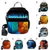 3D Godzilla Isolierte Lunchtasche für Kinder mit großem Fassungsvermögen und verstellbarem Riemen