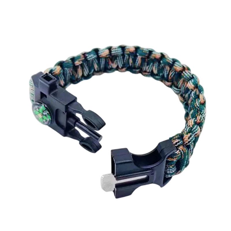 Multifunctional Outdoor Survival Paracord Bracelet: Detachable Seven-Core Lifeline