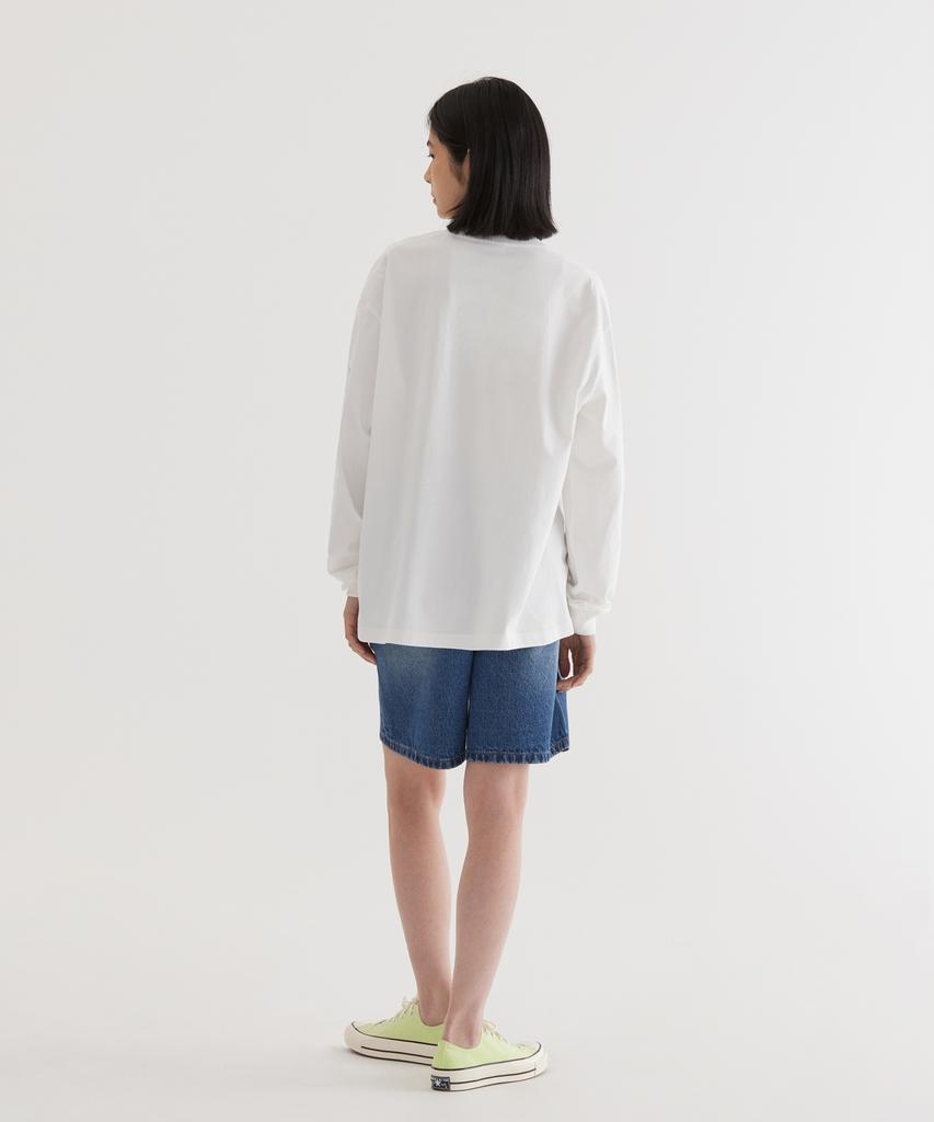 COVERNAT Wave Graphic Long Sleeve White