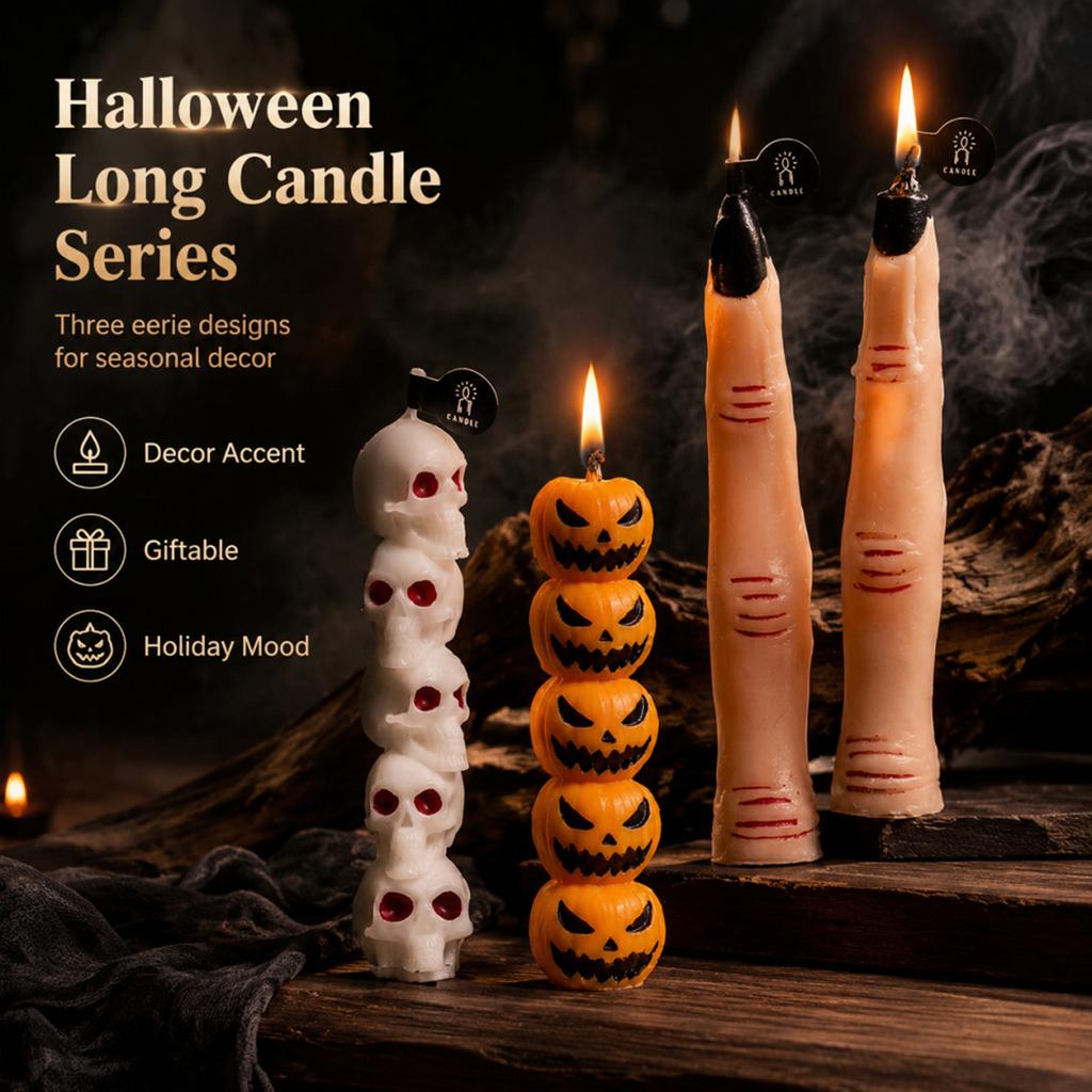 Halloween Scented Candles Set of 3