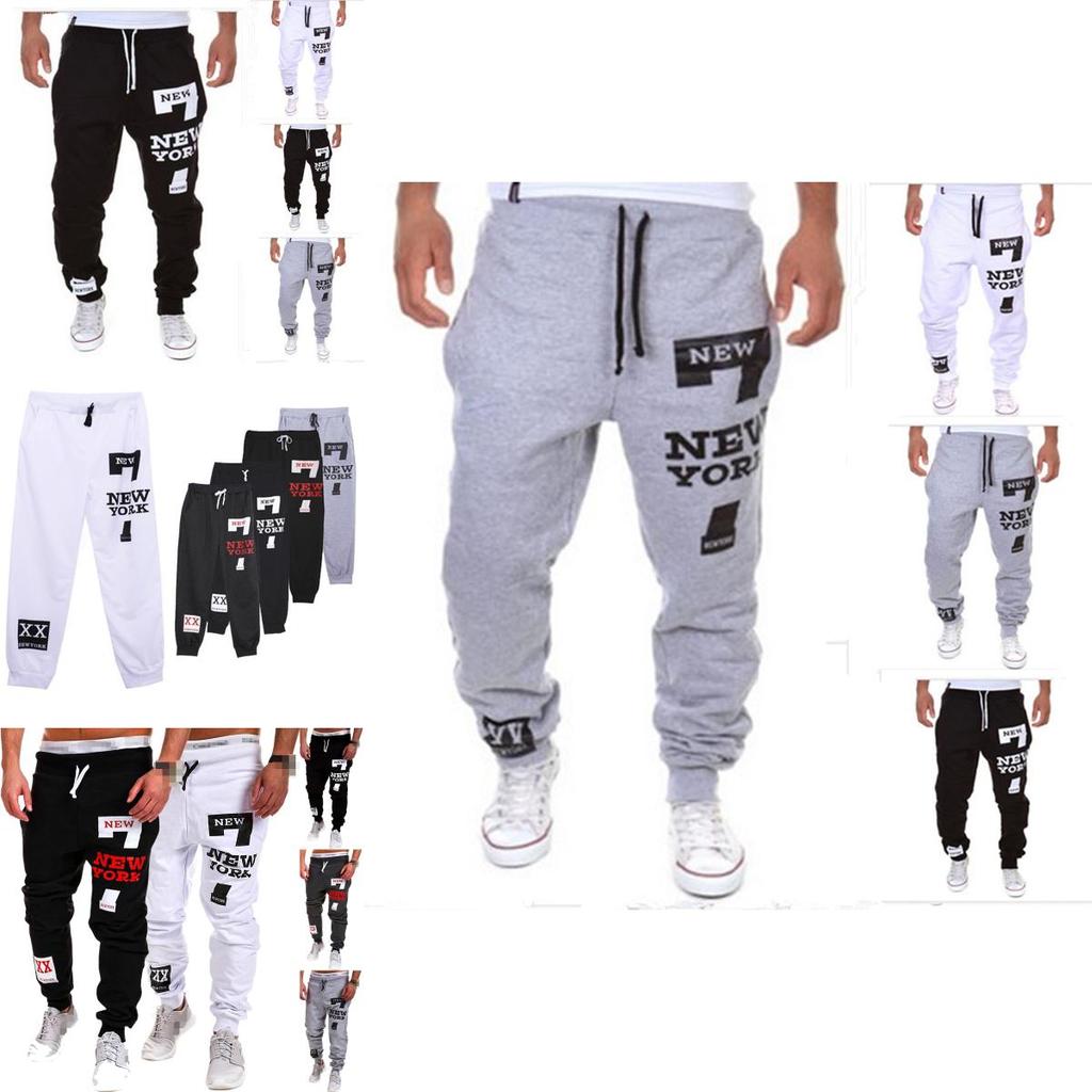 Mens Tracksuit Sport Gym Slim Fit Skinny Jogging Pants With Soft Polyester Material