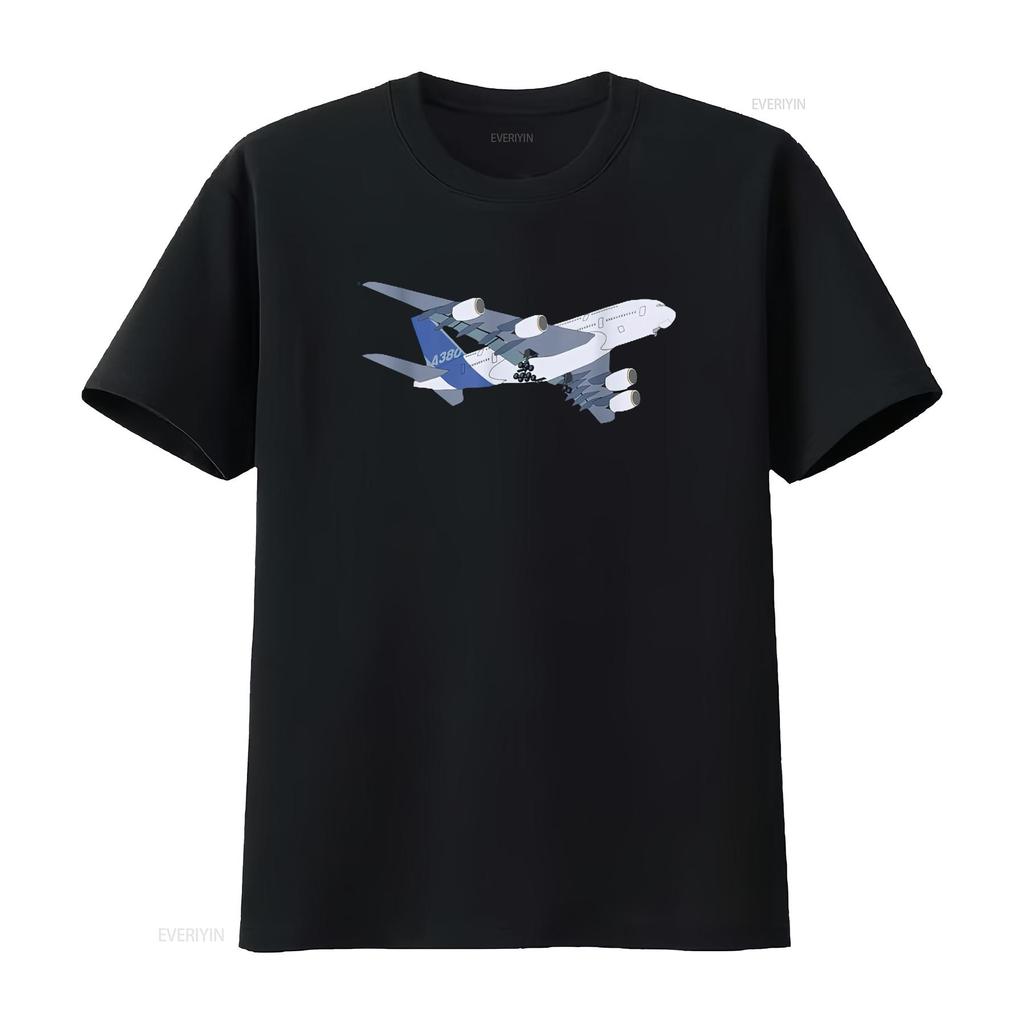 A380 SUPER JUMBO FLUGZEUG ERWACHSENE KINDER FLUGZEUG T-SHIRT vintage Gewaschen Bequem Weich Mann Streetwear Designer Kleidung Dehnbar