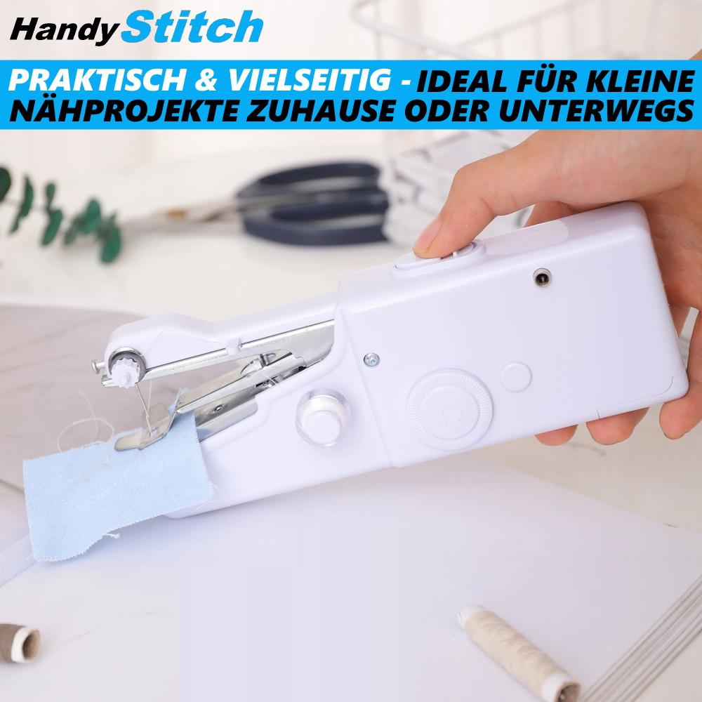 HandyStitch Mini Hand Reise Nähmaschine Handnähmaschine elektrisch Set m. Garne