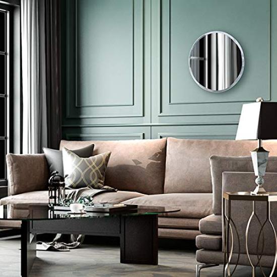 Toilet Entrance Wall Hanging Mirror Round 40 X 40cm Wall Sticker Design Crystal Round [Rental Mirror]