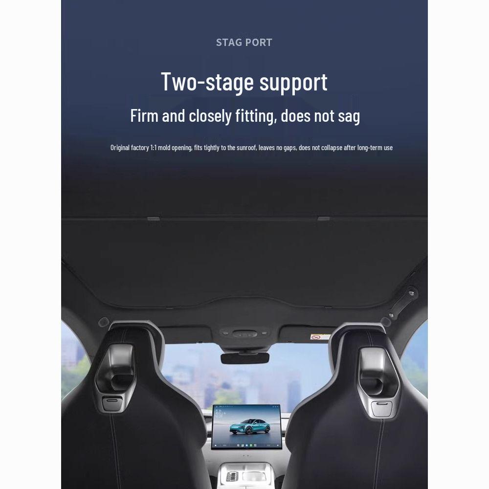 Xiaomi SU7 Microfiber Suede Sunroof Sunshade: Panoramic Roof Sun Protection