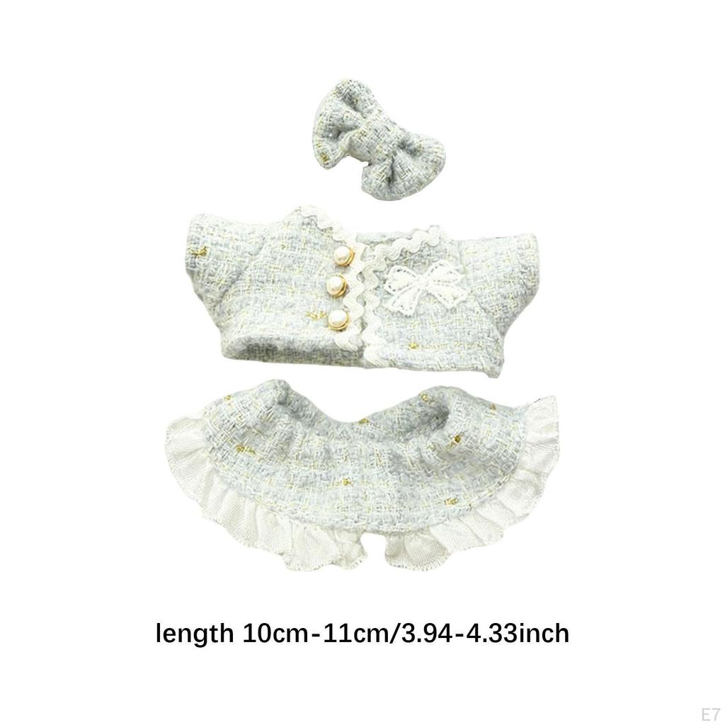 15cm or 17cm Doll Clothes Accessories with Fashion Coat Dress and Hair Accessory Costume for Party