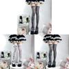 Y2k Geometric Pattern Overtheknee Socks With Velvet Fabric For Casual Wear