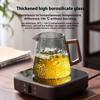 GIANXI 590ML Magnetic Lid Wooden Handle Teapot For Tea Transparent Tea Infuser Teapot Separation Filter Puer Tea Brewing Kettle