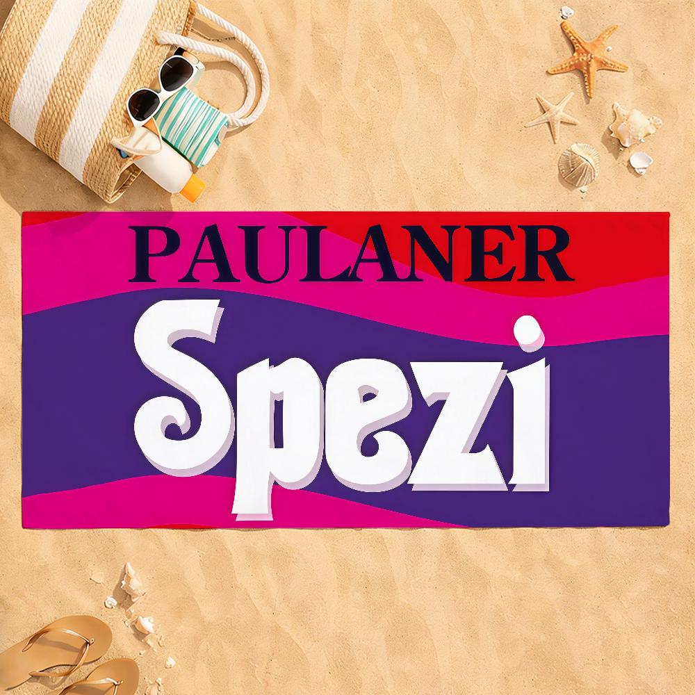 Print Paulaner S-Spezi Towel Drying Bath Towel Applicable To Light Swimming Camping Yoga Beach Out