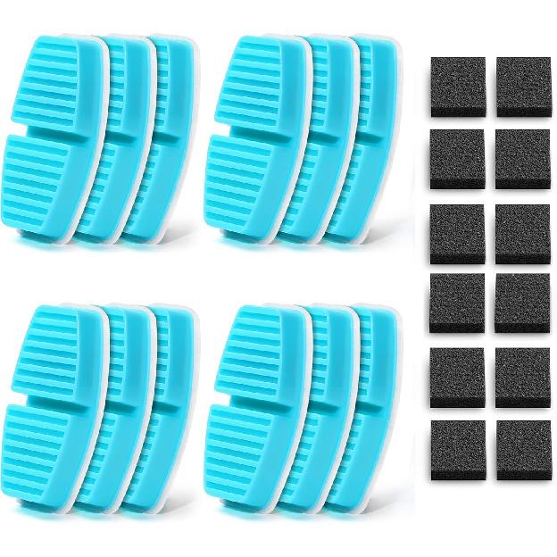 GIOTOHUN 12 Cat Water Fountain Filters: Cat Fountain Filter - 6 Carbons + 6 Foams - Suitable for Pet Dispenser Wireless (B0CPHQ12FV)